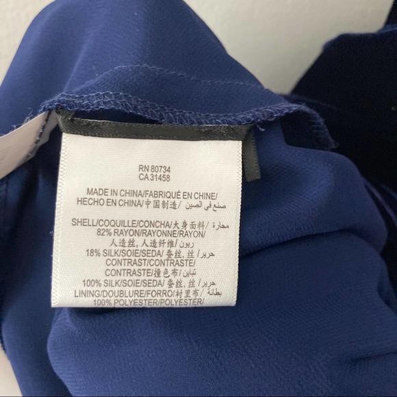 BCBGMaxAzria NWT Wms Medium Blue Velvet Cowl Back Cocktail Party Social Dress - Picture 13 of 16